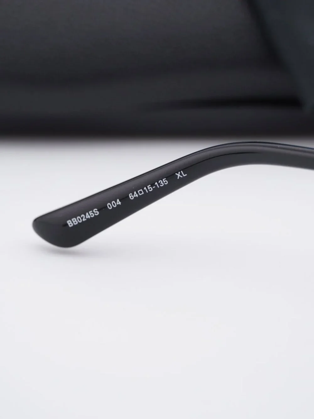 Balenciaga BB0245S 004 Geometric Sunglasses - Gunmetal / Light Grey